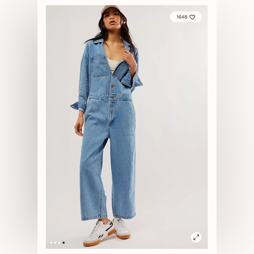Levi's Premium Iconic Jumpsuit Denim Overalls 100% Cotton Free People